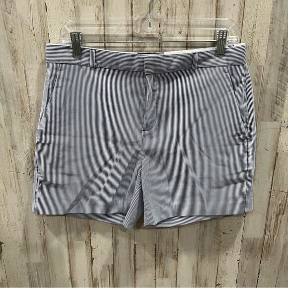 Banana Republic TAILORED BLUE STRIPE SHORT - 5 INCH INSEAM - Picture 1 of 9
